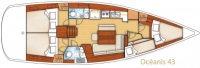 Oceanis_43. Vacanze a vela charter broker noleggio locazione affitto barche per Ponza pontine flegree. Sail 2 Sail